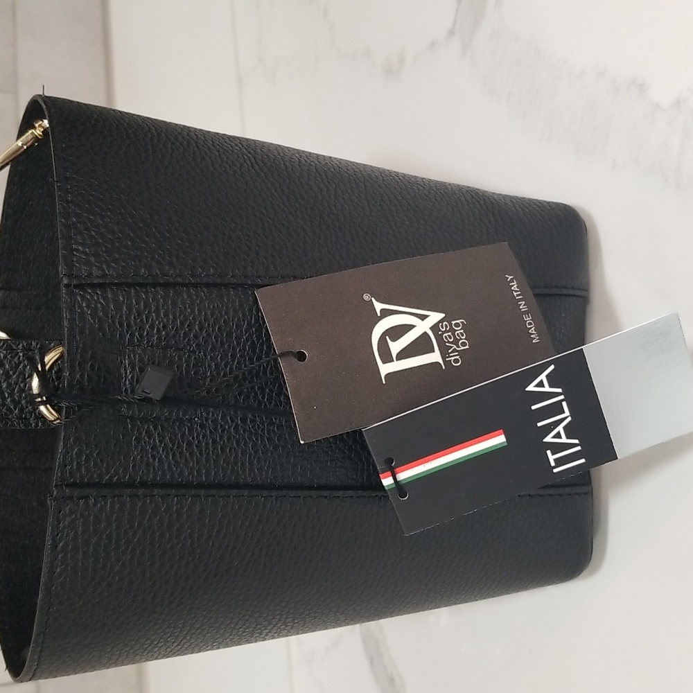 NWT! 🇮🇹 DV Diva’s bucket/Crossbody bag genuine leather - Picture 7 of 10